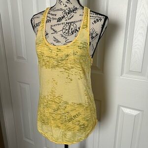 Yellow Tie-Dye Women's Tank Top